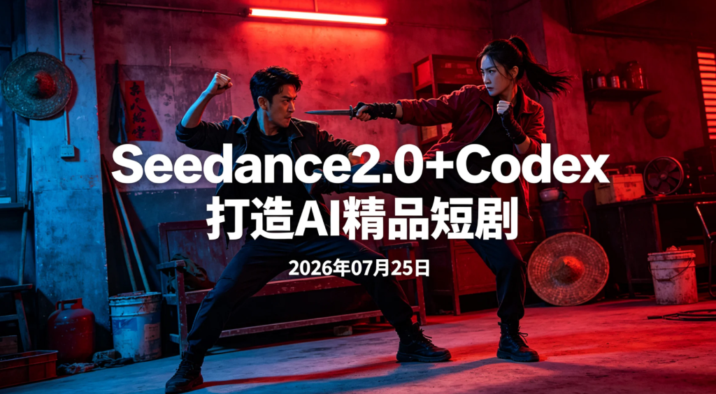 【2026.07.25】零基础学习 Seedance2.0 与 Codex 智能体，打造 AI 精品短剧创作与内容变现全流程-老高项目网