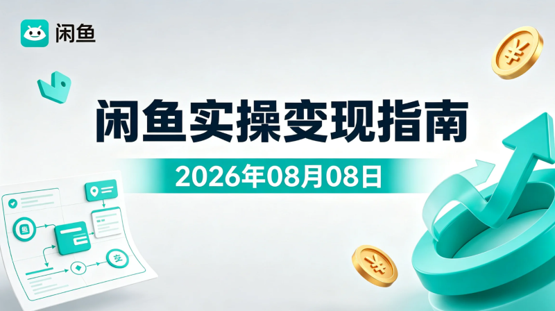 【2026.08.08】闲鱼实操变现指南:选品定价、链接优化与流量提升方法-老高项目网