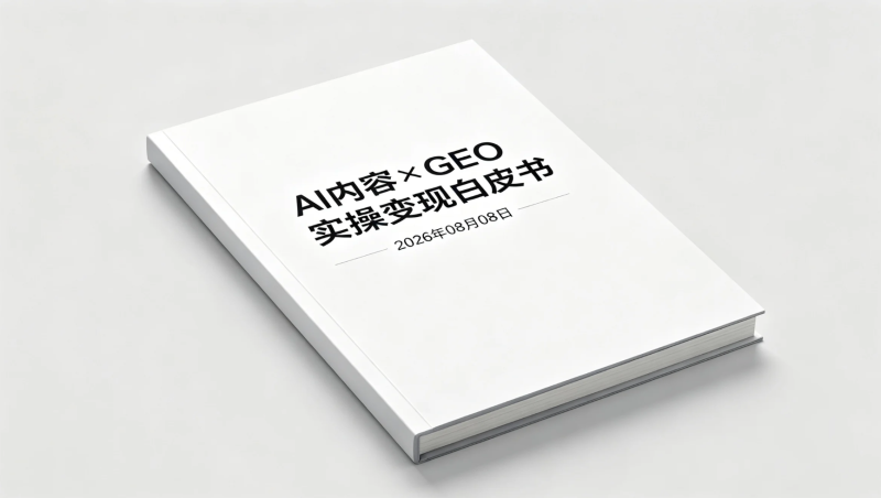 【2026.08.08】AI内容×GEO实操变现白皮书:从内容量产到搜索分发全链路研究-老高项目网