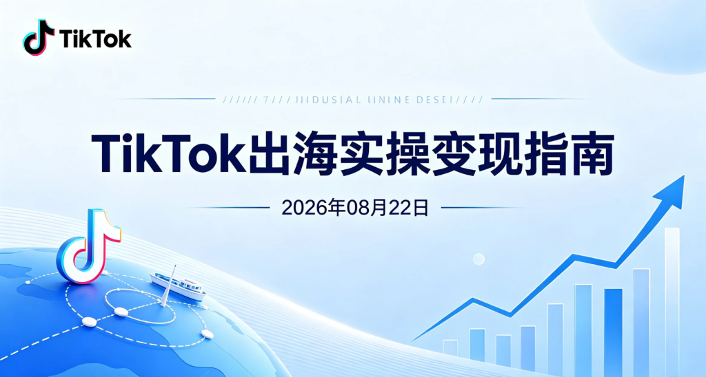 【2026.08.22】TikTok出海实操变现指南：从账号冷启动到内容增长与Shop转化-老高项目网