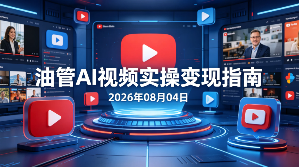 【2026.08.04】油管AI视频实操变现指南：从账号搭建、内容制作到YPP运营全流程-老高项目网