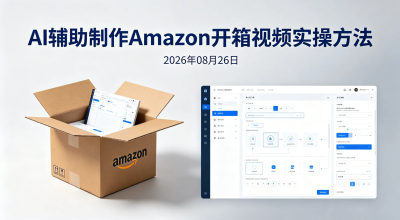 【2026.08.26】AI辅助制作Amazon开箱视频实操方法:从产品图片到短视频生成方案-老高项目网