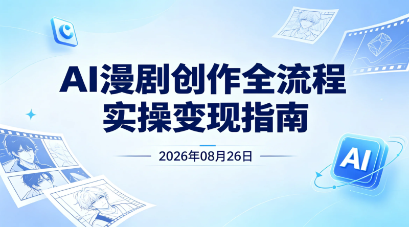 【2026.08.26】AI漫剧创作全流程实操变现指南:从脚本分镜到短视频成片打造-老高项目网