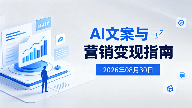 【2026.08.30】AI文案与营销变现指南:利用AI指令提升朋友圈、社群与内容营销转化率-老高项目网