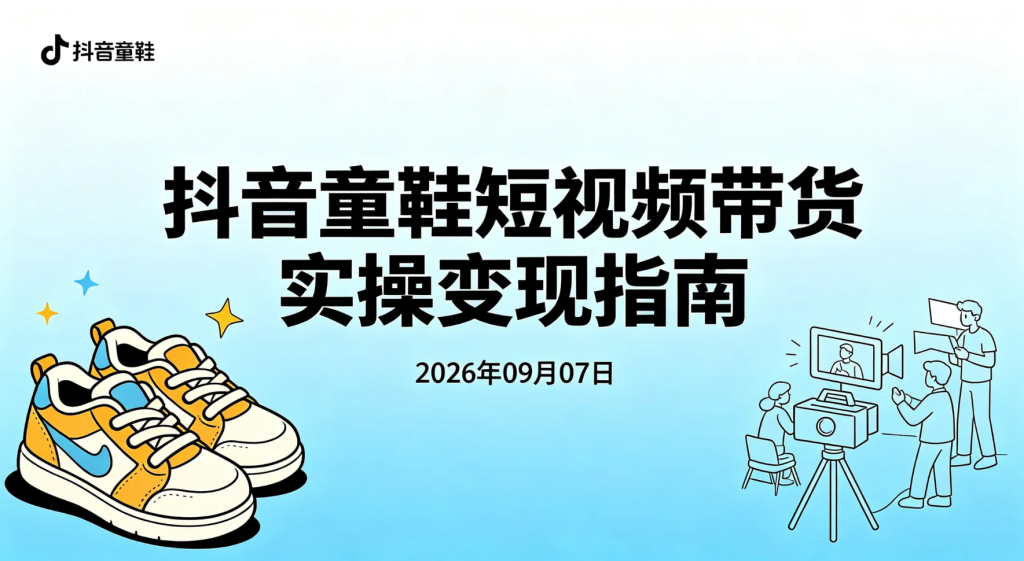 【2026.09.07】抖音童鞋短视频带货实操变现指南：从选品到内容发布跑通完整流程-老高项目网