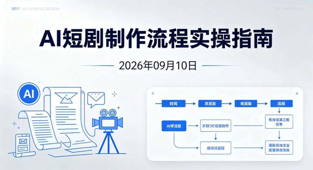 【2026.09.10】AI短剧制作流程实操指南：从剧本构思到成片输出全流程详解-老高项目网