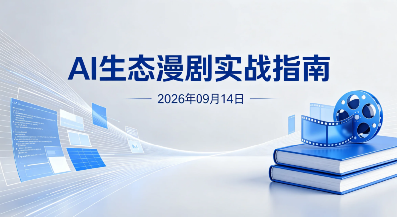 【2026.09.14】AI生态漫剧实战指南:从小说改编到成片制作的完整流程-老高项目网