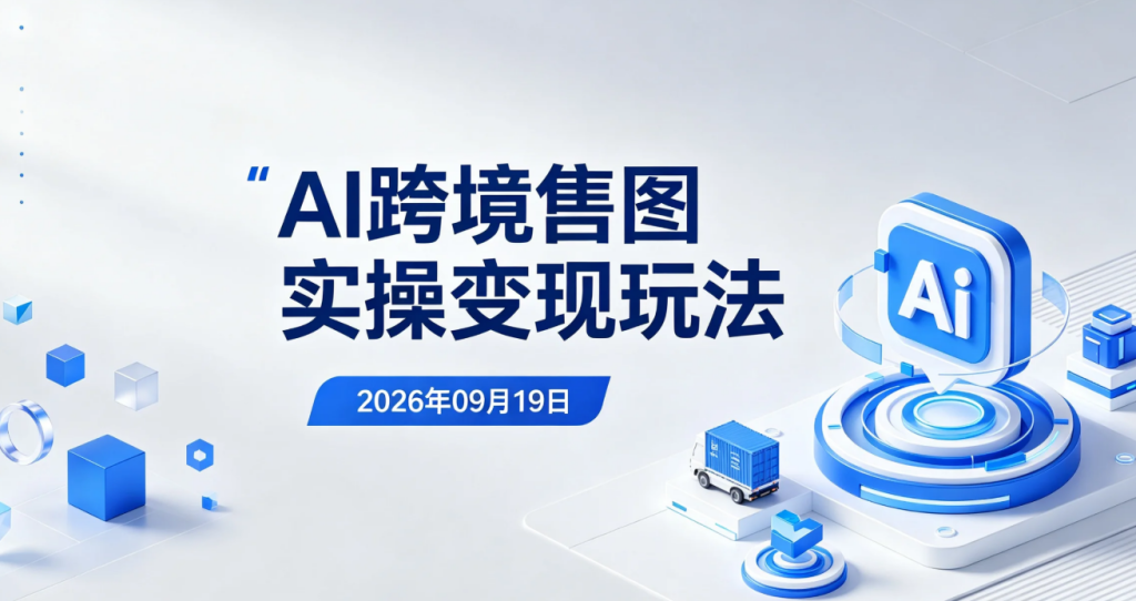 【2026.09.19】AI跨境售图实操变现玩法：AI制图+海外图库上传+选题研究全流程-老高项目网
