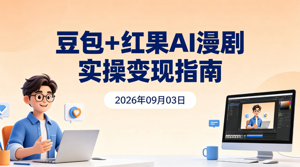 【2026.09.03】豆包+红果AI漫剧实操变现指南：从剧本创作到成片制作的完整流程-老高项目网